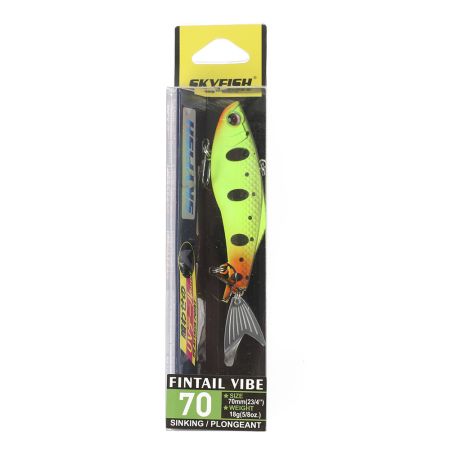 Ратлин SKYFISH "FINTAIL VIBE" 70 мм, 18 гр, Sinking, цвет: 14#